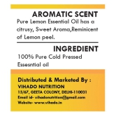 Vihado - Lemon Essential Oil 10 mL (Pack of 1)