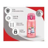 Milton Jolly 375 Thermosteel Sipper Water Bottle for Kids, 300 ml, Pink - Pink