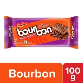 Britannia Bourbon Chocolate Cream Biscuits - 100 g