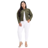 FUNDAY FASHION Women Cotton Blend Plue Size Full Sleeve Solid Standard Length Casual Jacket