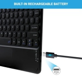 Rechargeable Bluetooth Keyboard and Trackpad Ultra Slim for all Bluetooth Enabled Mac/Tablet/iPad/PC/Laptop