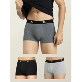 XYXX - Multicolor Modal Mens Trunks ( Pack of 3 ) - None