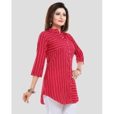 Meher Impex - Red Crepe Women''s Tunic ( Pack of 1 ) - None