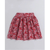 Addyvero - Multicolor Polyester Girls A-Line Skirt ( Pack of 1 ) - None