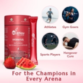 WishNew Wellness HydraFuel: Prime Electrolyte Energy Workout Drink Mix | Get Daily Hydration & Instant Energy Boost | Strawberry-Watermelon with natural Sweetness| 20 Sachets | Suitable for Men &