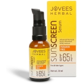 Jovees Herbal Sunscreen Face Serum SPF 65 PA+++ | For All Skin Types 30ml (Pack of 2)