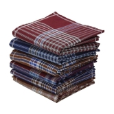 THRIFTKART Multi Cotton Mens Handkerchief ( Pack of 6 ) - Multi