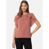 ALL WAYS YOU - Rose Gold Georgette Womens Regular Top ( Pack of 1 ) - None