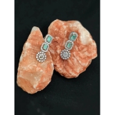 gilher Mint Green Huggies Earrings ( Pack of 1 ) - Mint Green