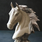 Silver Horse Sculpture