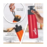 Milton Atlantis 400 Thermosteel Insulated Water Bottle, 350 ml, Red | Hot and Cold | Leak Proof | Office Bottle | Sports | Home | Kitchen | Hiking | Treking | Travel | Easy To Carry | Rust P