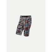 Teen Boys Red Patchwork Shorts