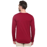 Glito - Maroon Cotton Blend Regular Fit Mens T-Shirt ( Pack of 1 ) - None