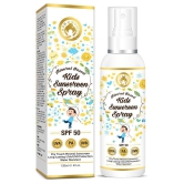 Mom & World Mineral Based Kids Sunscreen Spray SPF 50, Water Resistant, UVA/UVB Pa+++, Safe For Baby and Kids, 120 ml