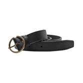 Loopa Black PU Casual Belt - None