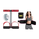 HORSE FIT Tummy Trimmer Single spring with Slim Belt Combo | Waist Trimmer | Body Shaper | Weight Loss Fitness Equipment | Body Toner | Single Spring Ab Tummy Trimmer - Assorted