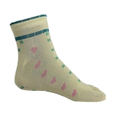 Texlon - Multicolor Cotton Women's Ankle Length Socks ( Pack of 5 ) - None