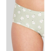 ILRASO - Green Polyester Printed Women's Briefs ( Pack of 1 ) - None