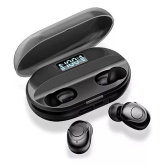 Life Like TWS With 1200 mAh In Ear Bluetooth Earphone 5 Hours Playback Bluetooth IPX4(Splash Proof) Auto pairing -Bluetooth V 5.1 Black