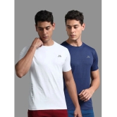 JILZ Polyester Regular Fit Solid Half Sleeves Mens T-Shirt - Multicolor ( Pack of 2 ) - None