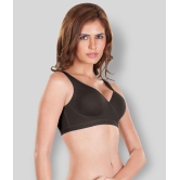 Dermawear Black Poly Cotton Solid Sports Bra - 30