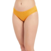 Clovia Yellow Lace Printed Womens Bikini ( Pack of 1 ) - None