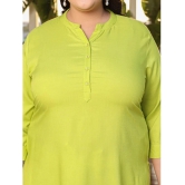 Juniper Rayon Solid Straight Womens Kurti - Green ( Pack of 1 ) - None