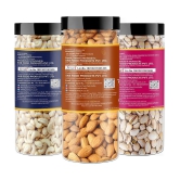 YUM YUM Premium California Almonds (150g) Pista (150g) and Cashew (150g) 450g Dry Fruits Combo Pack- Almonds, Cashews, Pistachios  (3 x 150 g)