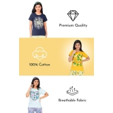 Girls Printed Cotton Round Neck Short Sleeves Pyjama Set-13-14 years