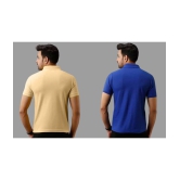 SKYRISE - Multicolor Cotton Blend Slim Fit Men's Polo T Shirt ( Pack of 2 ) - None