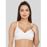 ILRASO - White Cotton Non Padded Women's T-Shirt Bra ( Pack of 1 ) - None