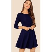 Sheetal associates - Blue Polyester Blend Women's Fit & Flare Dress ( Pack of 1 ) - None