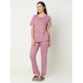 Smarty Pants Pink Cotton Womens Nightwear Nightsuit Sets ( Pack of 1 ) - None