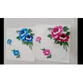 Blue Floral Handkerchief set of 12 pack