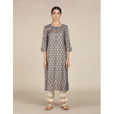 Karigari - Straight Rayon Grey Women's Kurti ( Pack of 1 ) - None