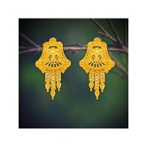 Drashti Collection Golden Stud Earrings ( Pack of 1 ) - Golden