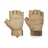 ZAYSOO Beige Nylon Mens Gym Gloves ( Pack of 1 ) - Beige