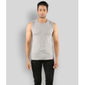 Solo - Grey Melange Cotton Mens Vest  ( Pack of 1 ) - L