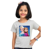 Girls custom frozen tshirt round neck half hands