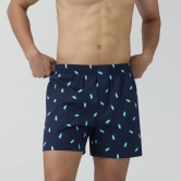 Splash Cotton Boxers - Gin Blue S