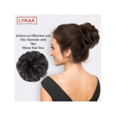 LYKAA Black,Brown Womens Hair Bun ( Pack of 2 ) - Black,Brown