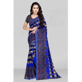 LEELAVATI - Blue Georgette Saree With Blouse Piece ( Pack of 1 ) - Blue