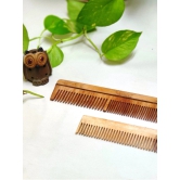 Neem Wood Comb with Dual Teeth