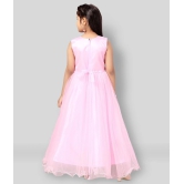 Aarika - Pink Net Girls Gown ( Pack of 1 ) - None