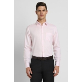 Men Pink Slim Fit Formal Full Sleeves Formal Shirt