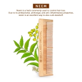 NEEM Wooden Dual Tooth Comb-NEEM Wooden Dual Tooth Comb