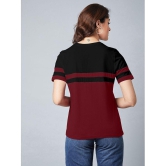 AUSK - Maroon Cotton Blend Regular Fit Womens T-Shirt ( Pack of 1 ) - None
