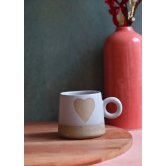 Rustic Heart Mugs-Set of Four