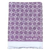 Mandhania Cotton Soft Light Weight Daily Use Single Bed Solapur Blanket (Purple , Single)