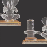 THE ALLCHEMY Glass Shiv with Ganesha, Gifting Shiv Ganesha Statue